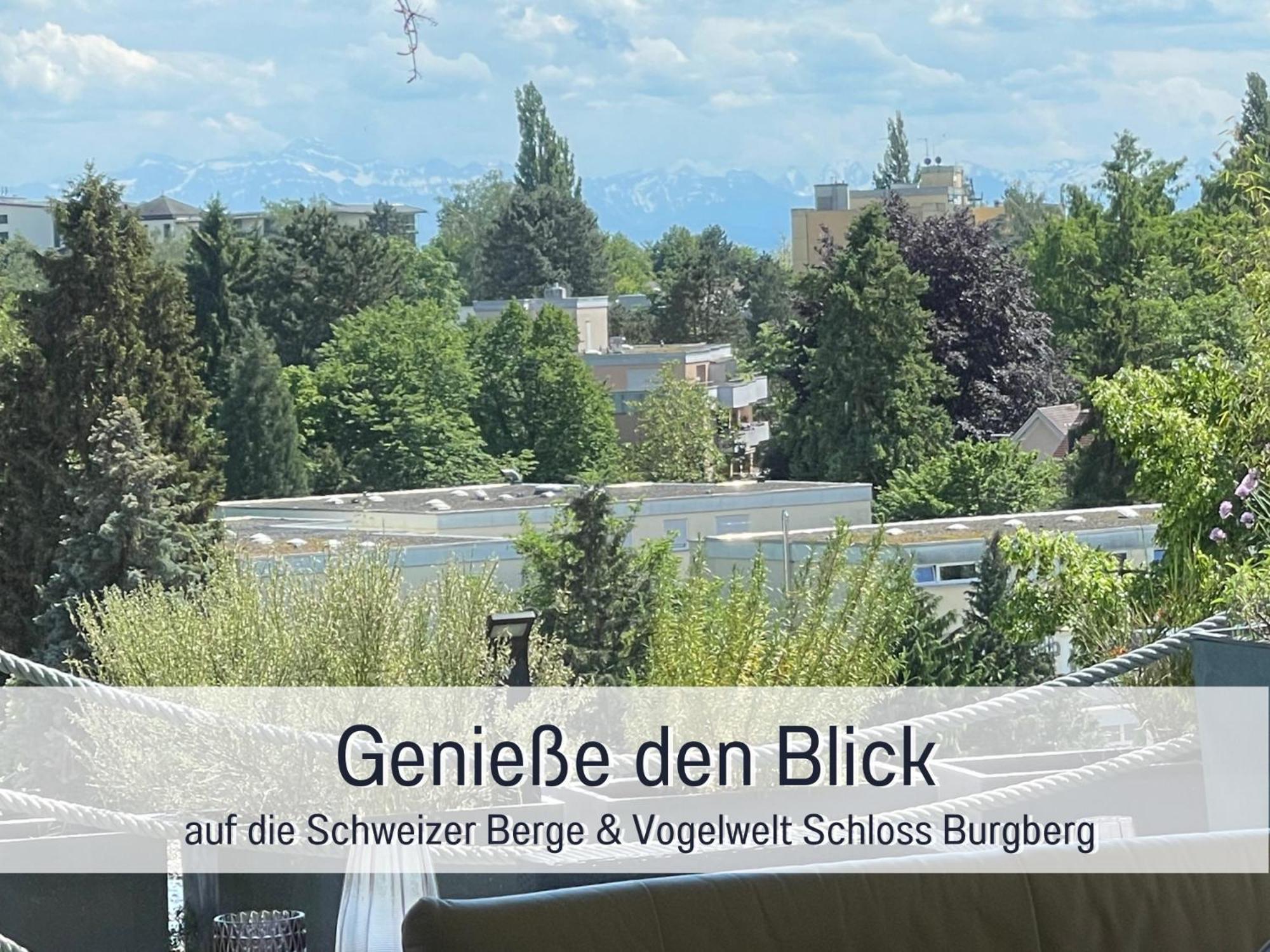 Sonnenterrasse - 3 Schlafzimmer, Whirlpool & Alpenblick - Perfekt Fuer Romantik Oder Familienurlaub Mit Kind , Hund Willkommen By Ferienwohnenamsee - Uberlingen Exterior photo